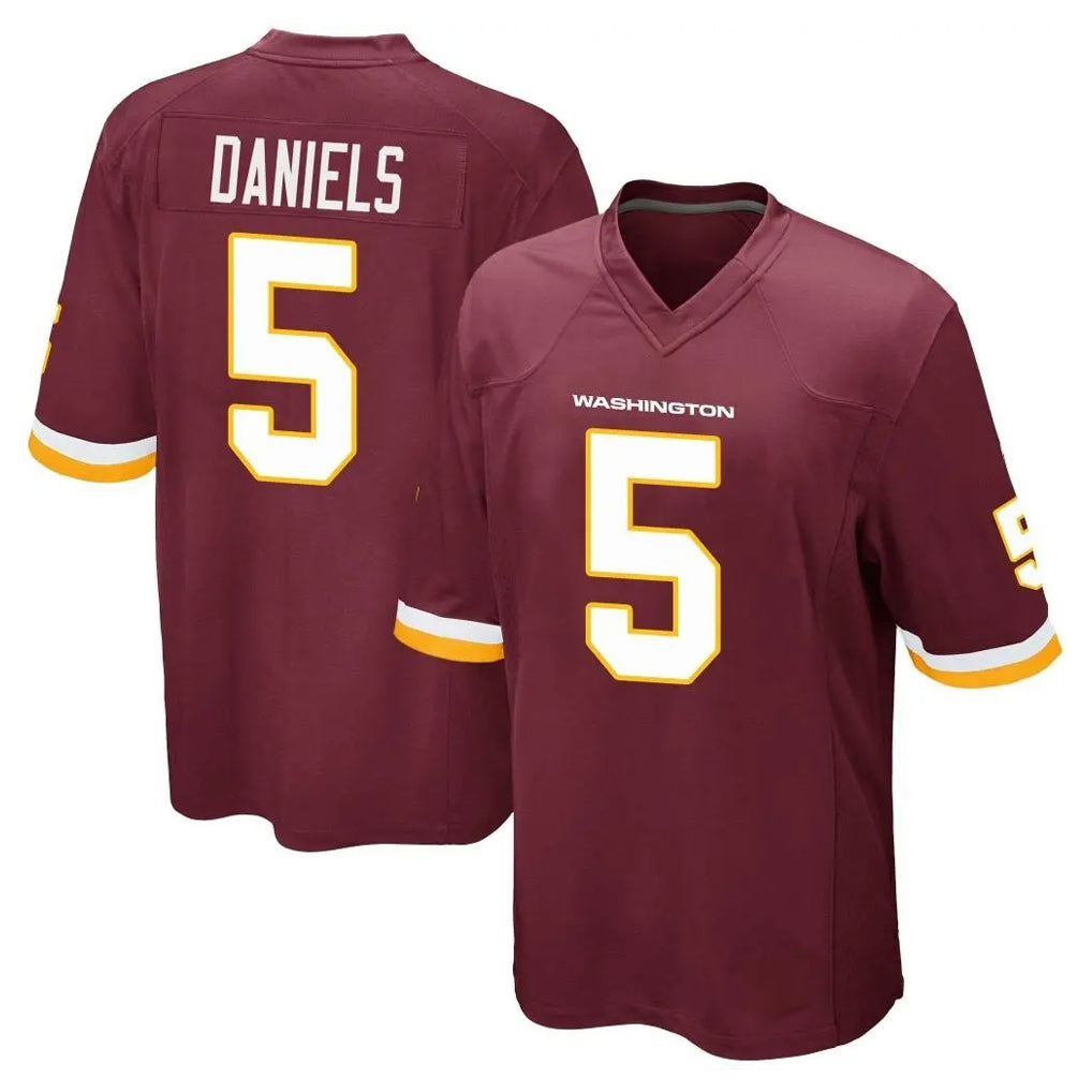 Jdoa W.Commanders #5 Jayden Daniels Player Burgundy Team Color Home Game Stitched Jerseys
