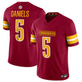 Jdoa W.Commanders #5 Jayden Daniels Player Burgundy Vapor F.U.S.E. Limited Stitched Jerseys