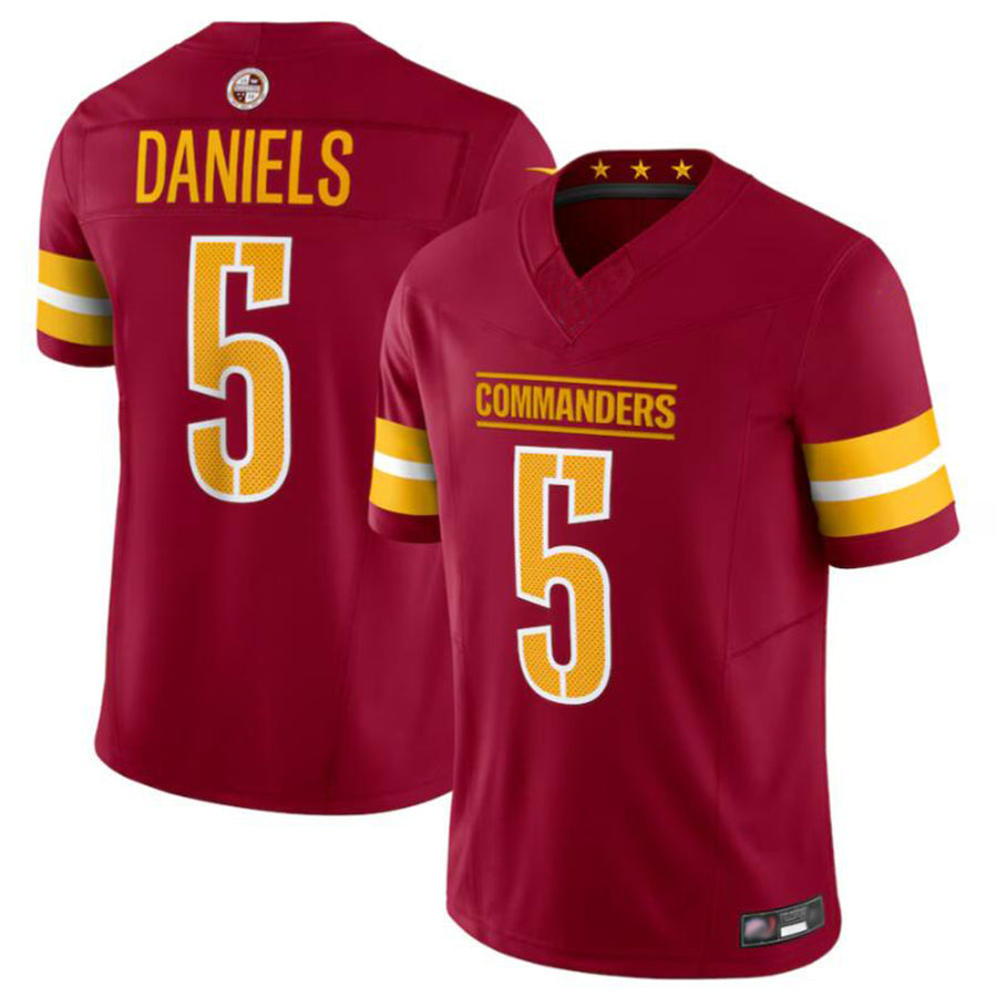 Jdoa W.Commanders #5 Jayden Daniels Player Burgundy Vapor F.U.S.E. Limited Stitched Jerseys