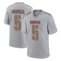 Jdoa W.Commanders #5 Jayden Daniels Player Gray Atmosphere Fashion Home Game Stitched Jerseys