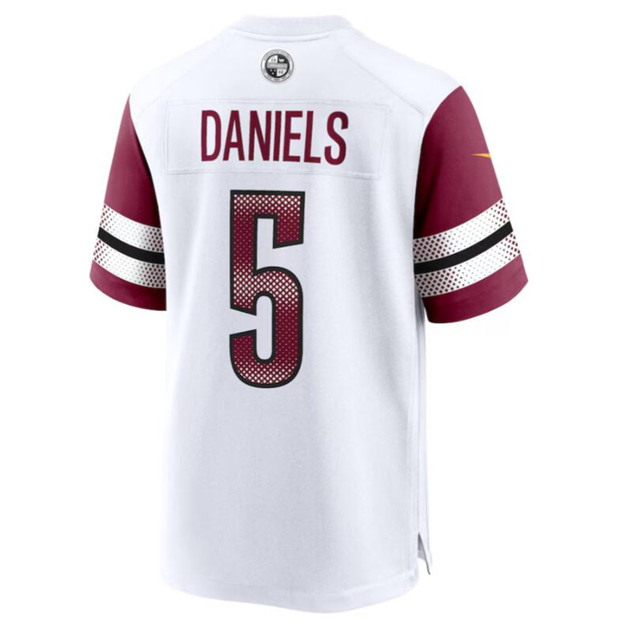 Jdoa W.Commanders #5 Jayden Daniels White 2024 Draft First Round Pick Player Game Stitched Jersey