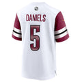 Jdoa W.Commanders #5 Jayden Daniels White 2024 Draft First Round Pick Player Game Stitched Jersey