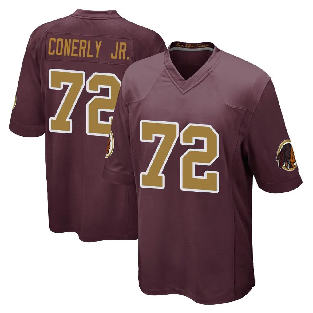 Jdoa W.Commanders #72 Josh Conerly Jr. Player Burgundy Alternate Home Game Stitched Jerseys
