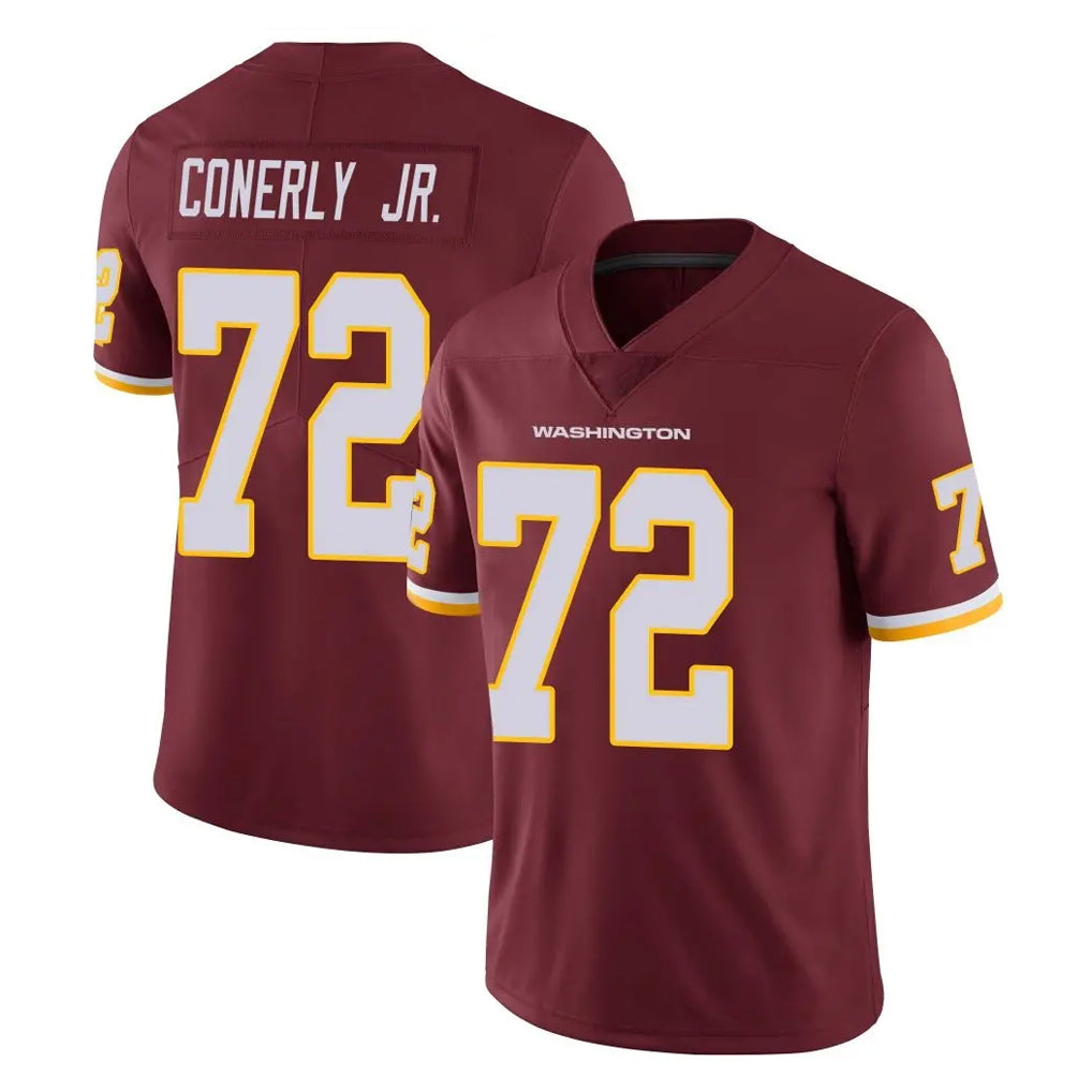 Jdoa W.Commanders #72 Josh Conerly Jr. Player Burgundy Limited Team Color Vapor Untouchable Home Game Stitched Jerseys