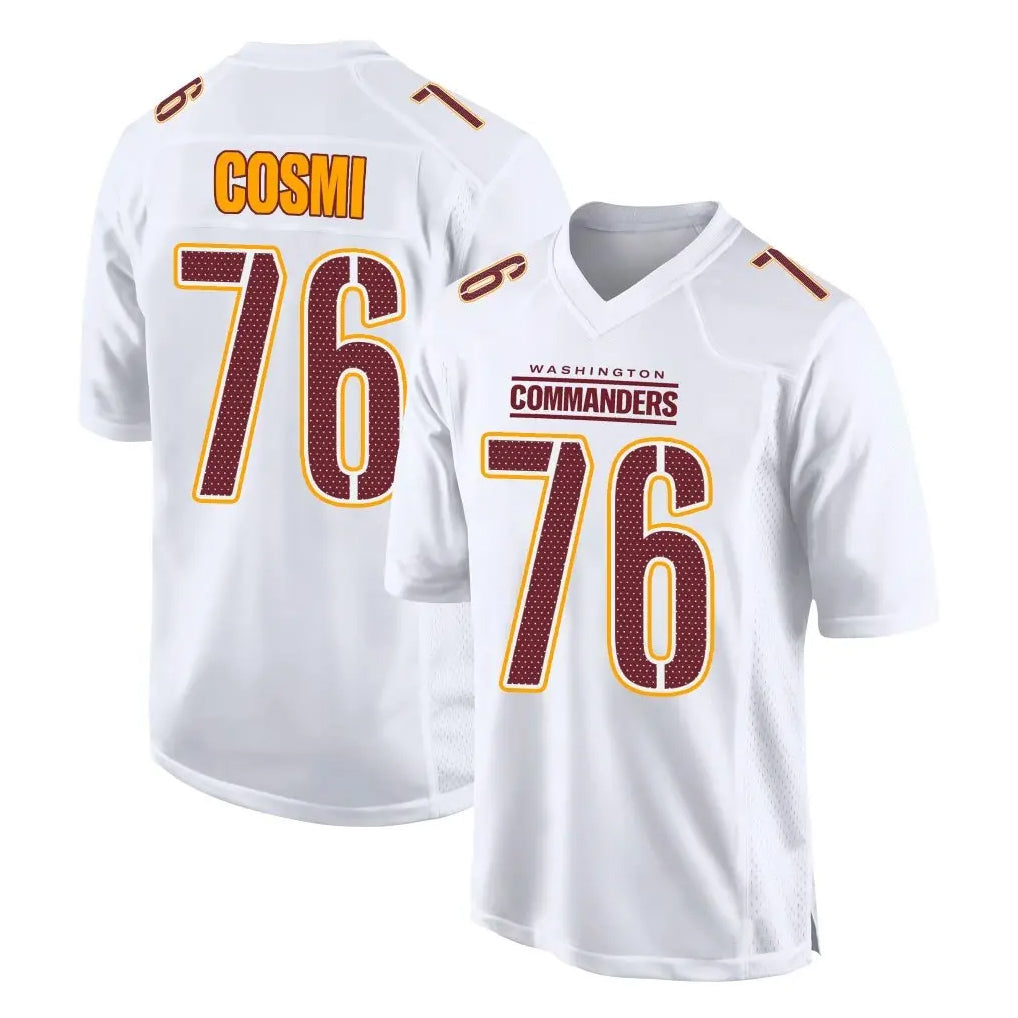 Jdoa W.Commanders #76 Sam Cosmi Player White Tundra Fashion Home Game Stitched Jerseys