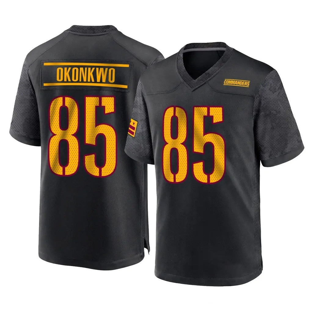 Jdoa W.Commanders #85 Chig Okonkwo Player Black Home Game Stitched Jerseys