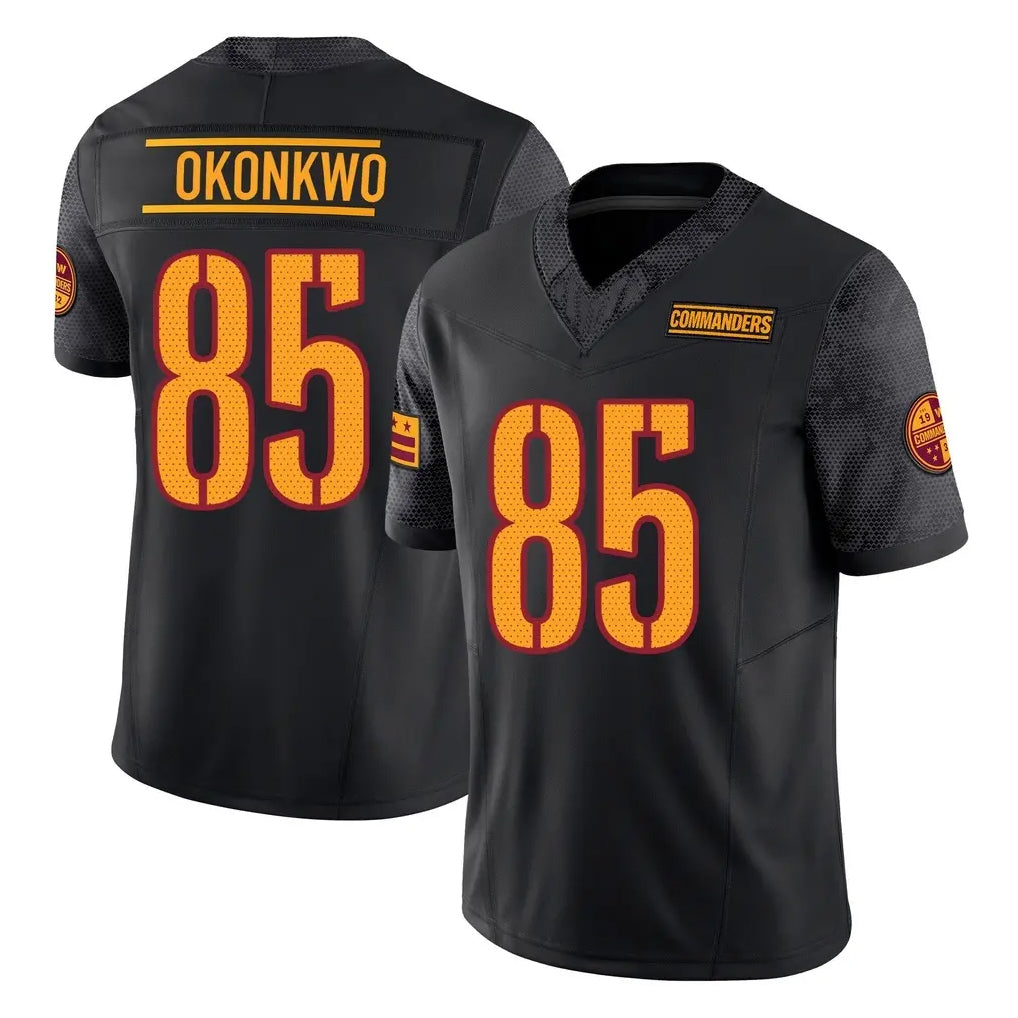 Jdoa W.Commanders #85 Chig Okonkwo Player Black Limited Vapor F.U.S.E. Home Game Stitched Jerseys
