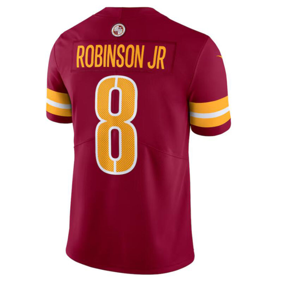 Jdoa W.Commanders #8 Brian Robinson Jr. Burgundy Vapor Untouchable Limited American Stitched Jersey
