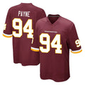 Jdoa W.Commanders #94 Daron Payne Player Burgundy Team Color Home Game Stitched Jerseys