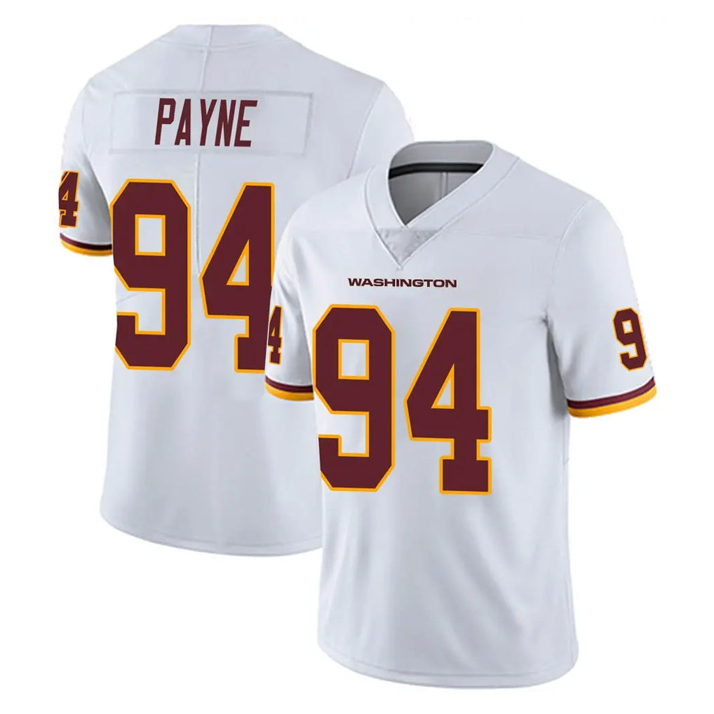 Jdoa W.Commanders #94 Daron Payne Player White Limited Vapor Untouchable Home Game Stitched Jerseys