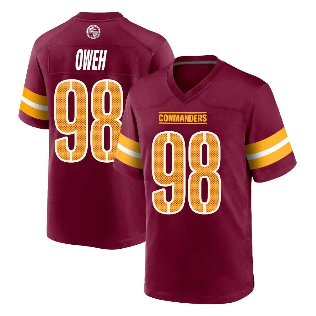 Jdoa W.Commanders #98 Odafe Oweh Player Burgundy Home Game Stitched Jerseys