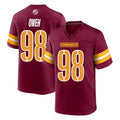 Jdoa W.Commanders #98 Odafe Oweh Player Burgundy Home Game Stitched Jerseys