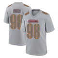 Jdoa W.Commanders #98 Odafe Oweh Player Gray Atmosphere Fashion Home Game Stitched Jerseys