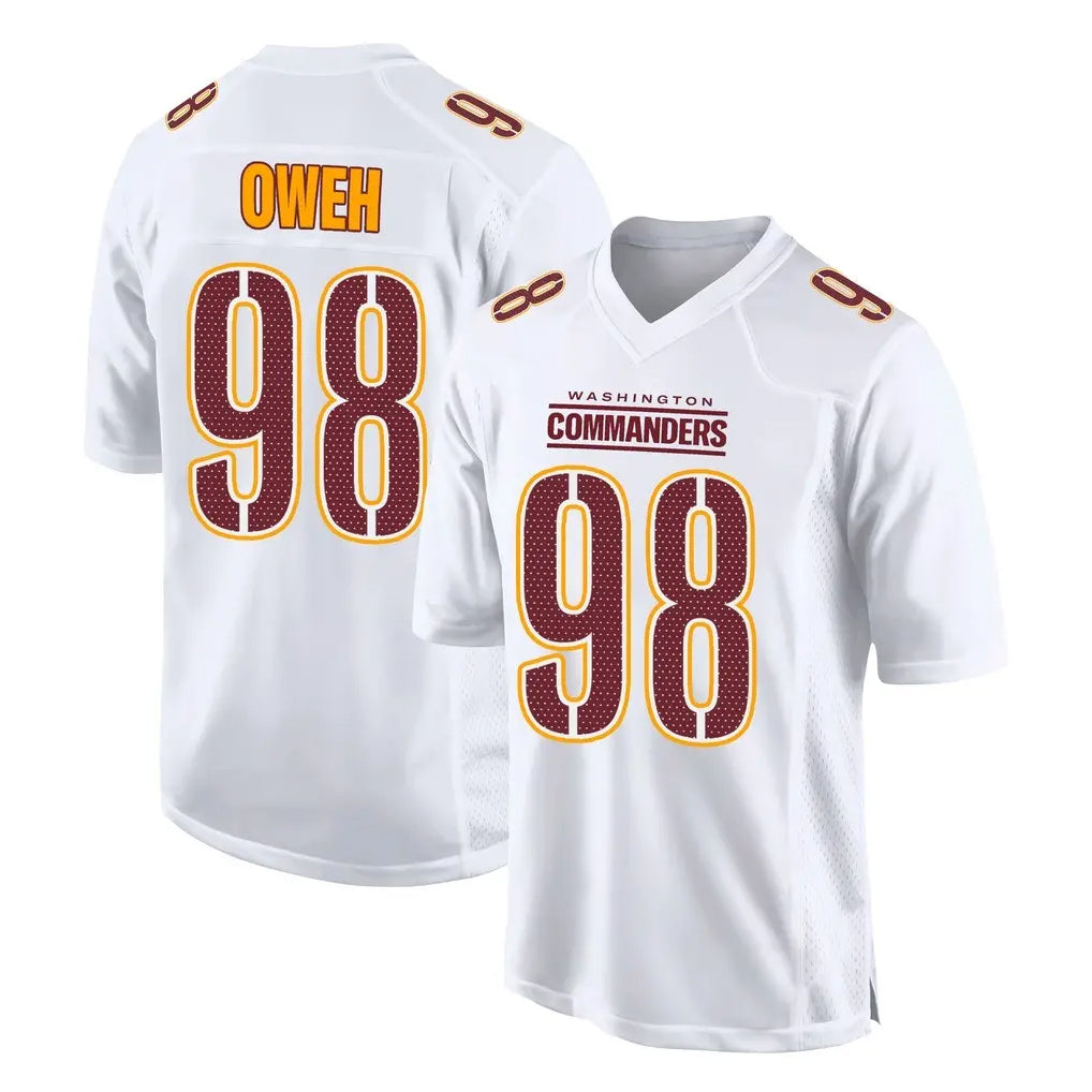 Jdoa W.Commanders #98 Odafe Oweh Player White Tundra Fashion Home Game Stitched Jerseys