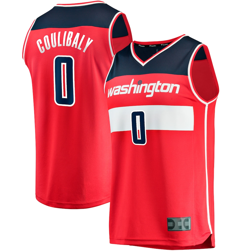 Jdoa W.Wizards #0 Bilal Coulibaly Red Fast Break Replica Jerseys - Icon Edition