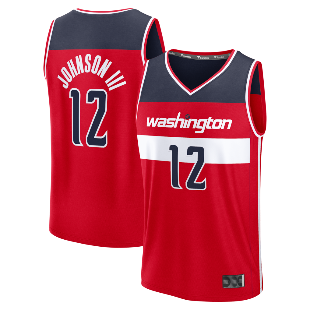 Jdoa W.Wizards #12 Tre Johnson III Red Fast Break Replica Jerseys - Icon Edition