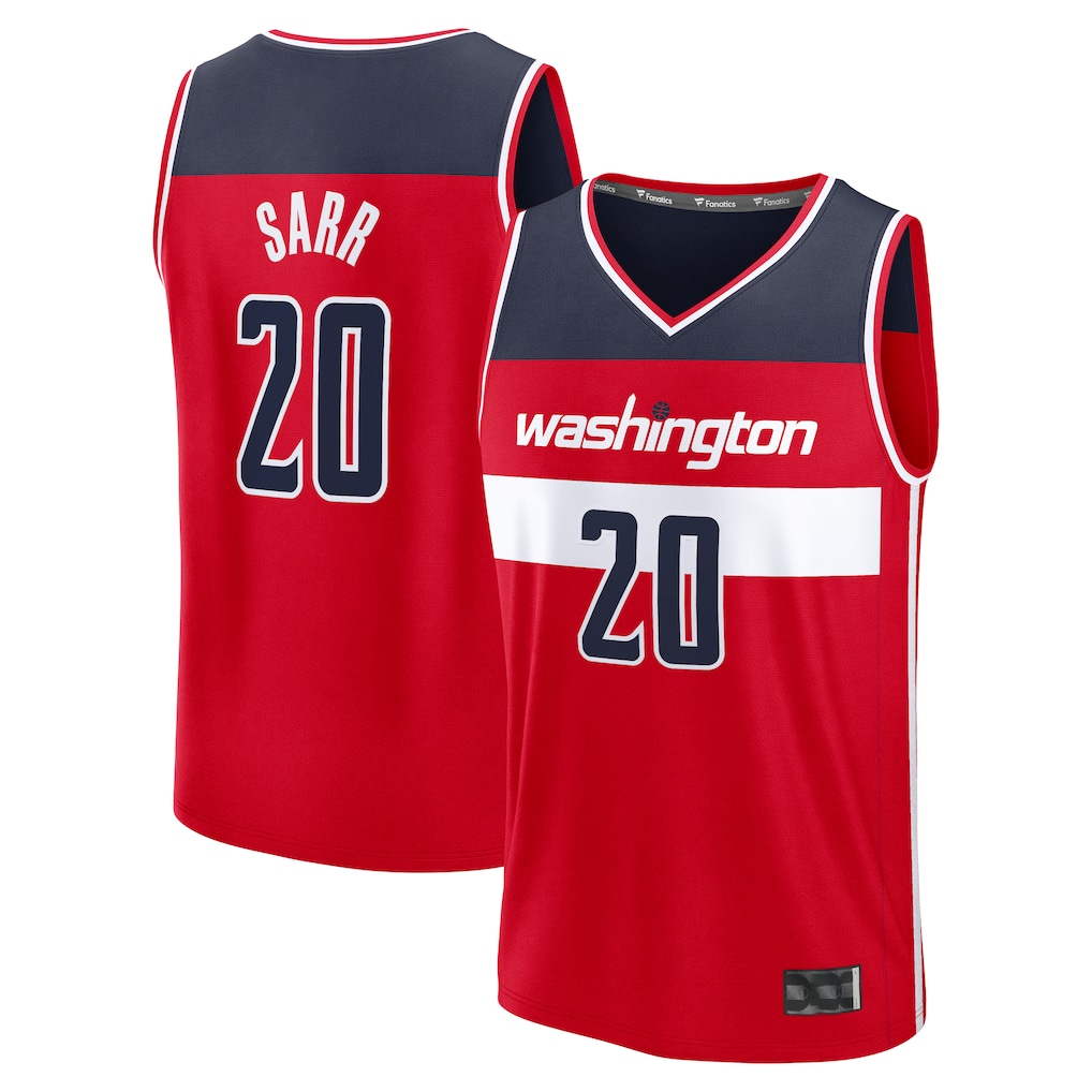 Jdoa W.Wizards #20 Alex Sarr Red Fast Break Replica Jerseys - Icon Edition