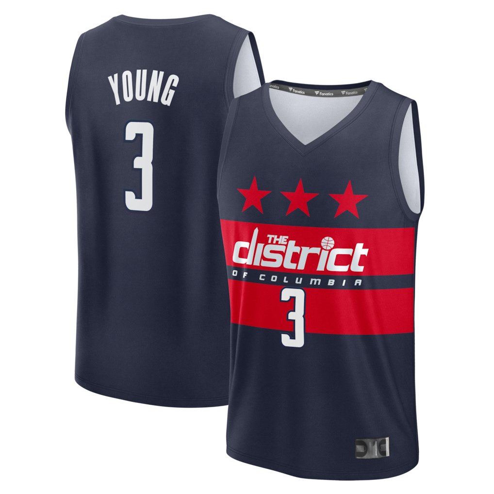 Jdoa W.Wizards #3 Trae Young Navy Fast Break - Statement Edition