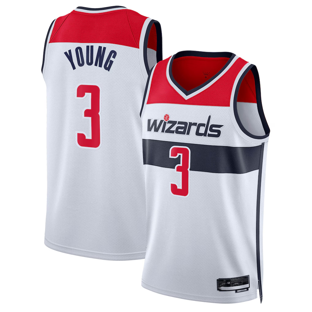Jdoa W.Wizards #3 Trae Young White Swingman Jerseys - Association Edition