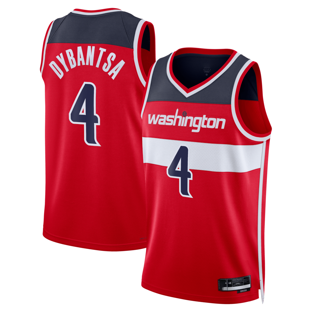 Jdoa W.Wizards #4 AJ Dybantsa Red 2026 Draft Swingman Jerseys - Icon Edition