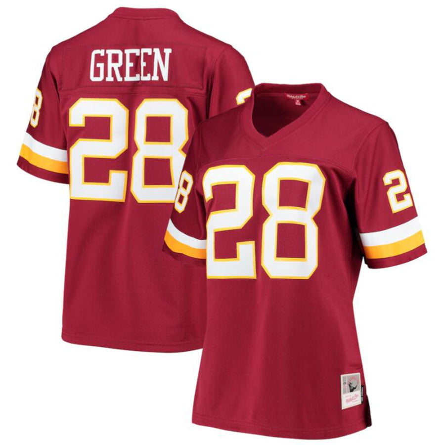 Jdoa Washington Football Team #28 Darrell Green Burgundy Legacy Replica Player American Stitched Jersey
