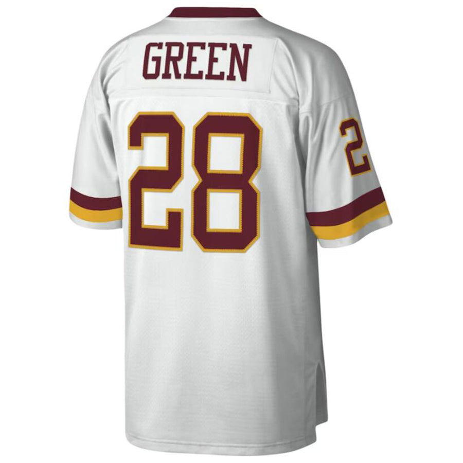 Jdoa Washington Football Team #28 Darrell Green Mitchell & Ness White Legacy Replica Stitched Jerseys