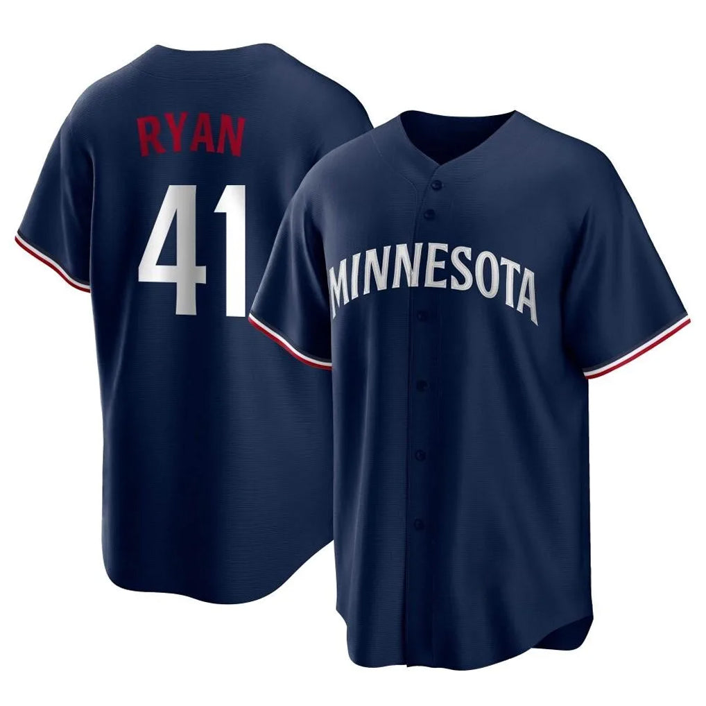M.Twins #41 Joe Ryan Player Navy Replica Alternate Home Jdoa Stitched Jerseys
