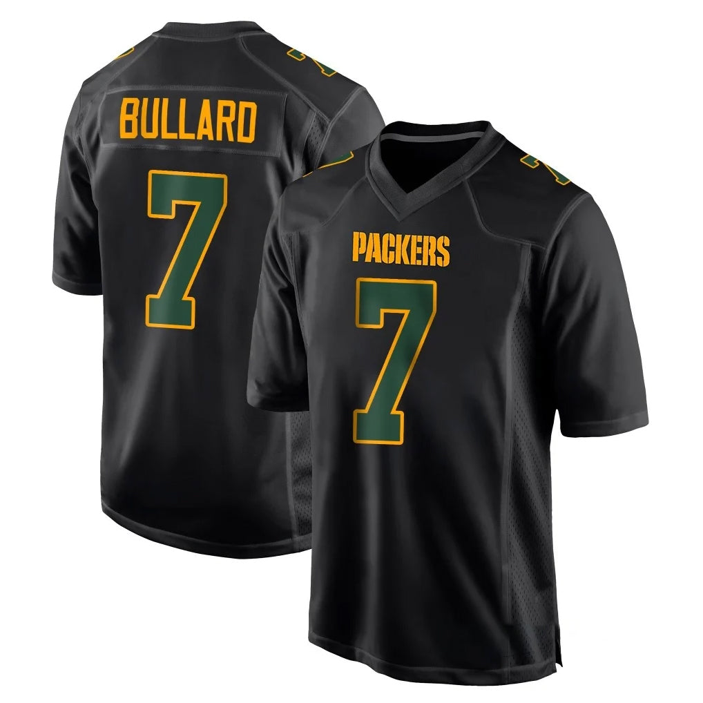 GB.Packers #7 Javon Bullard Player Black Fashion Home Game Jdoa Stitched Jerseys