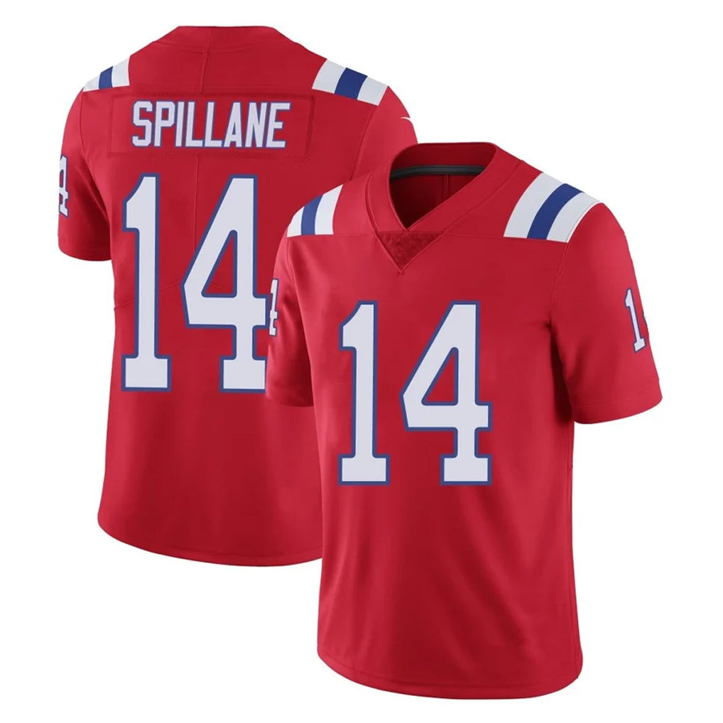 NE.Patriots #14 Robert Spillane Player Red Vapor Untouchable Home Game Jdoa Stitched Jerseys