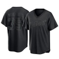 D.Tigers #35 Justin Verlander Player Black T-shirt Home Game Jdoa Stitched Jerseys