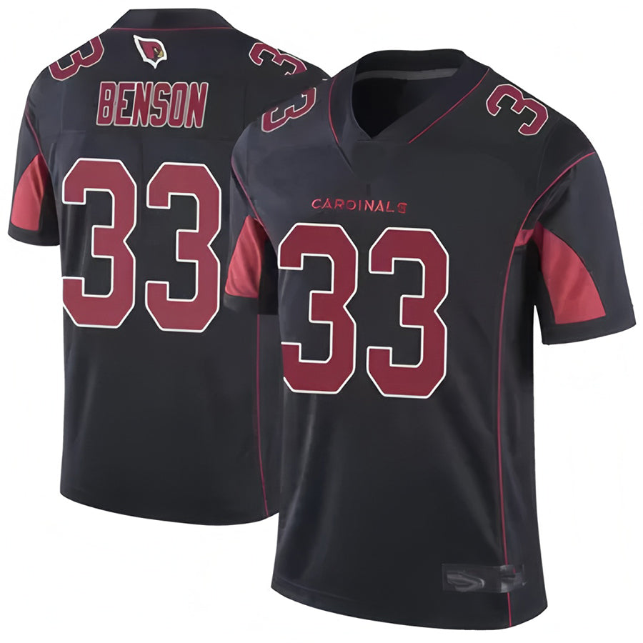 A.Cardinals #33 Trey Benson Player Black Vapor Limited Elite Jdoa Stitched Jerseys