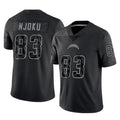 LA.Chargers #83 David Njoku Player Black Limited Reflective Home Game Stitched Jerseys