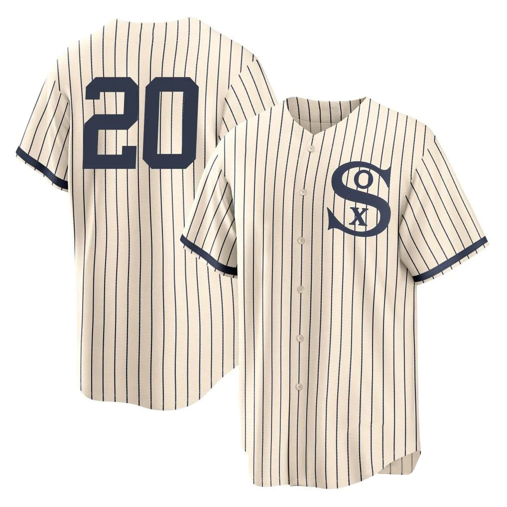 C.White Sox #20 Miguel Vargas Player Cream Field of Dreams Home Game Jdoa Stitched Jerseys