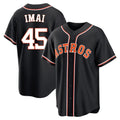 H.Astros #45 Tatsuya Imai Player Black Fashion Out Home Game Jdoa Stitched Jerseys