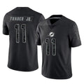M.Dolphins #11 Dante Trader Jr. Player Black Reflective Limited Game Jdoa Stitched Jerseys