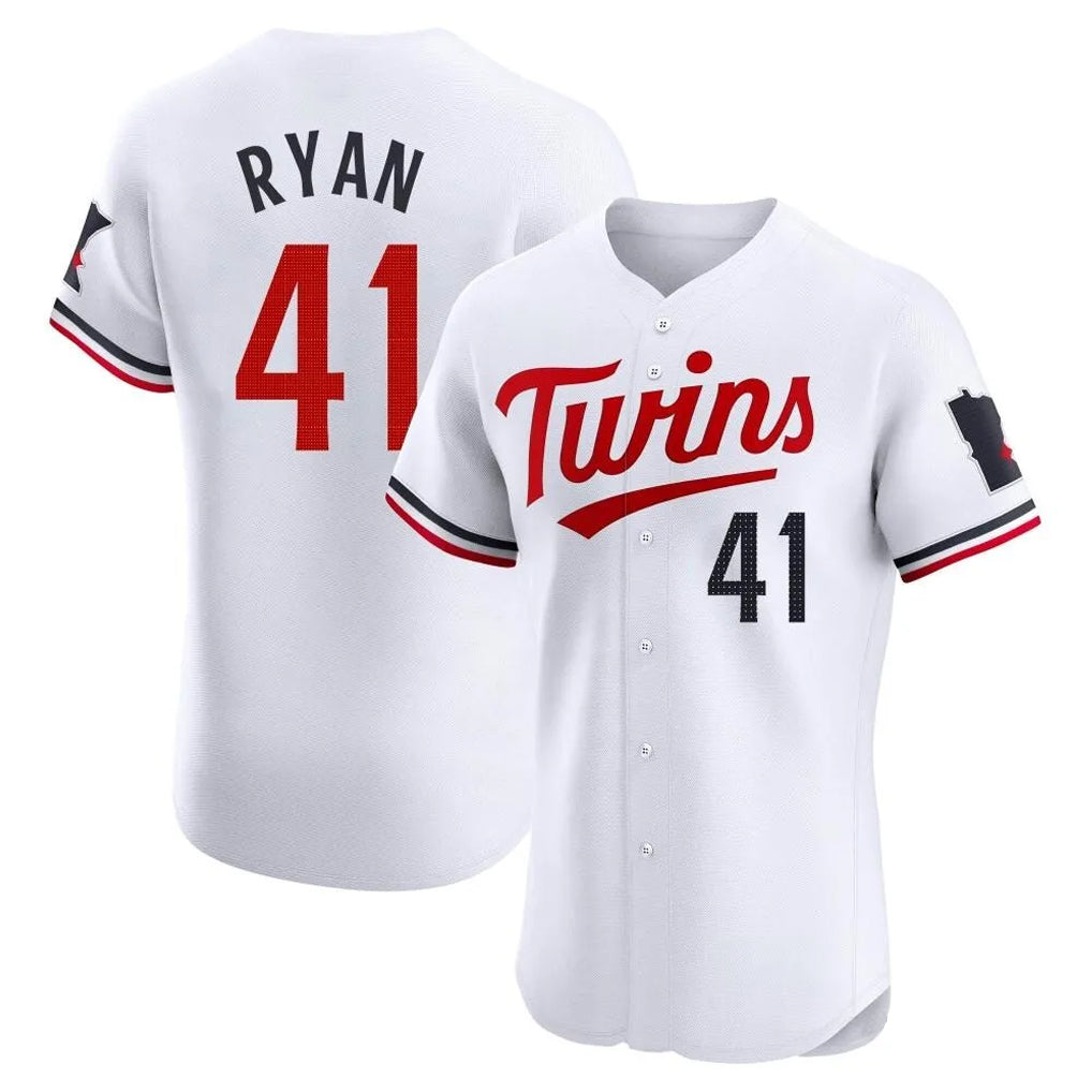 M.Twins #41 Joe Ryan Player White Home Limited Elite Jdoa Stitched Jerseys