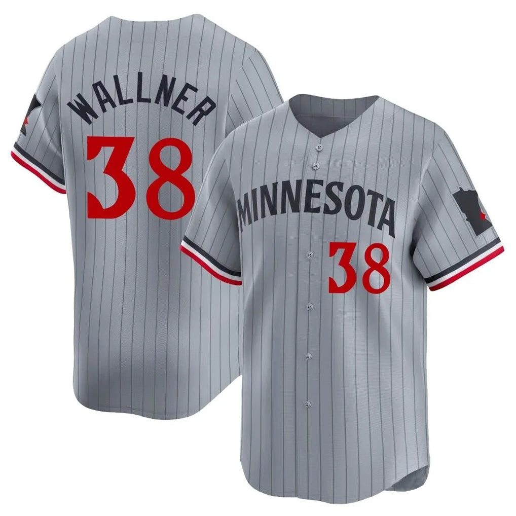 M.Twins #38 Matt Wallner Player Gray Home Limited Jdoa Stitched Jerseys
