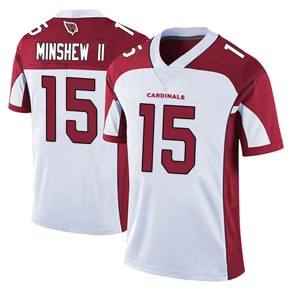 A.Cardinals #15 Gardner Minshew II Player White Vapor Limited Home Game Jdoa Stitched Jerseys