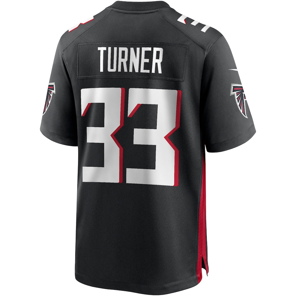 Jdoa A.Falcons #33 Michael Turner Black Game Retired Player Jersey