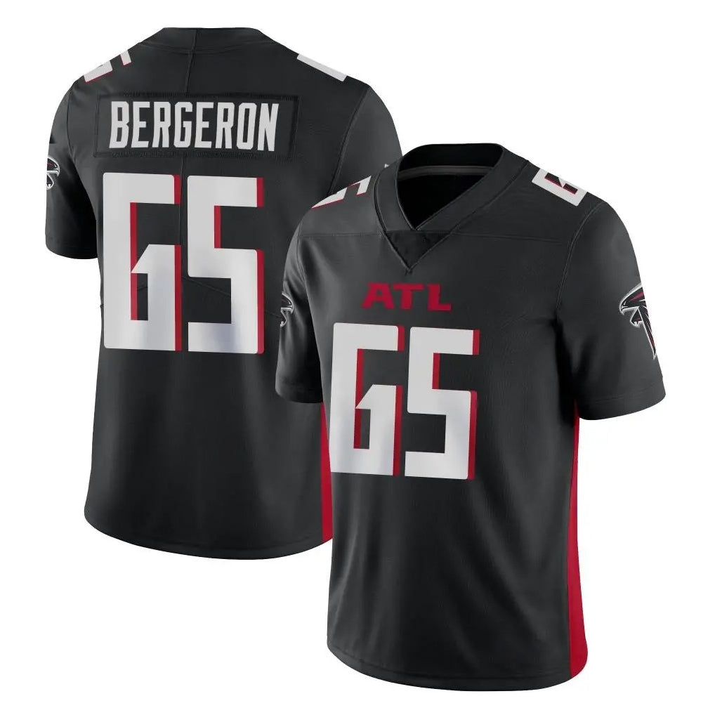 A.Falcons #65 Matthew Bergeron Player Black Vapor Untouchable Limited Home Game Jdoa Stitched Jerseys