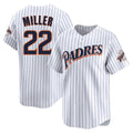 S.Diego Padres #22 Mason Miller Player White Cooperstown Collection Limited Home Jdoa Stitched Jerseys