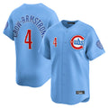 C.Cubs #4 Pete Crow-Armstrong Player Light Blue Limited Home Jdoa Stitched Jerseys