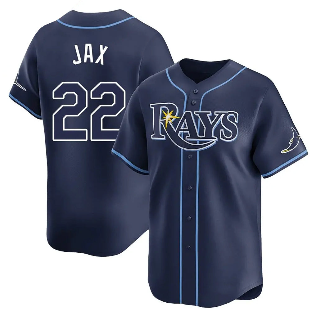 T.Bay Rays #22 Griffin Jax Player Navy Home Limited Jdoa Stitched Jerseys