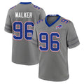B.Bills #96 Deone Walker Player Gray Nickel City Home Game Jdoa Stitched Jerseys