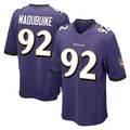 B.Ravens #92 Nnamdi Madubuike Player Purple Color Rush Home Game Jdoa Stitched Jerseys