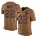 B.Bills #22 Ray Davis Player Brown Salute To Service Limited Jdoa Stitched Jerseys