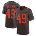 C.Browns #49 Carson Schwesinger Player Brown Alternate Home Game Jdoa Stitched Jerseys