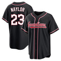C.Guardians #23 Bo Naylor Player Black Fashion Out Home Game Jdoa Stitched Jerseys