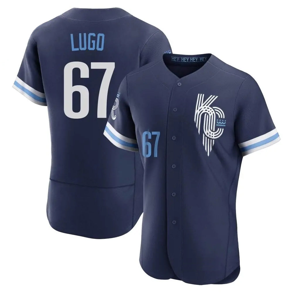 KC.Royals #67 Seth Lugo Player Navy City Connect Limited Elite Home Jdoa Stitched Jerseys