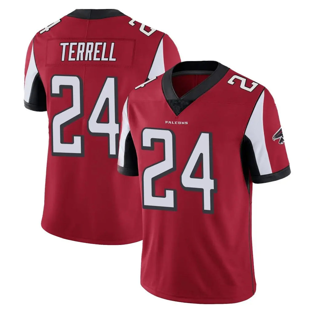 A.Falcons #24 A.J. Terrell Jr. Player Red Color Vapor Untouchable Limited Home Game Jdoa Stitched Jerseys